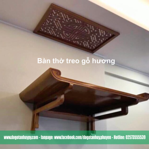 Bàn thờ treo gỗ Hương