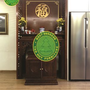 mẫu bàn thờ đứng gia tiên gỗ Gụ