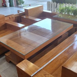 bộ bàn ghế sofa gỗ kate